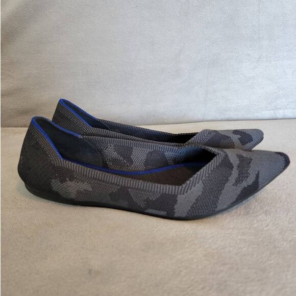 Rothy's Gray Camo Point Flats Size 7.5 - Picture 5 of 11